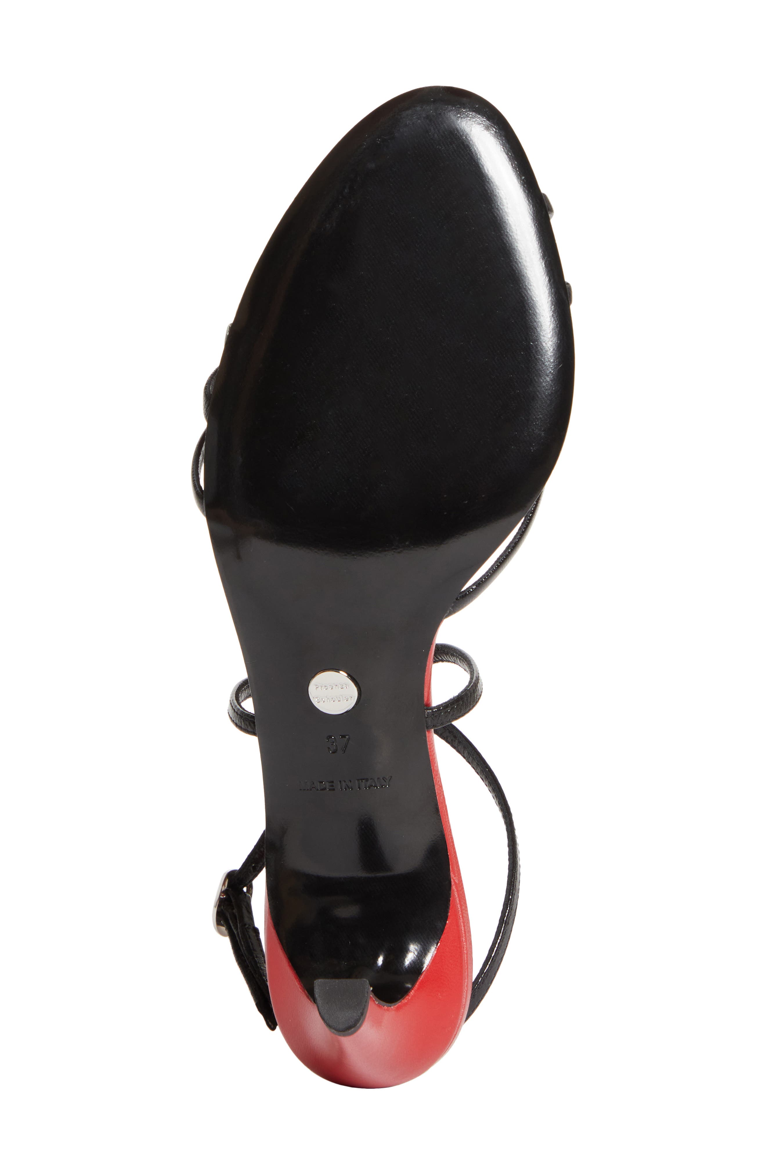 Proenza Schouler Uma Ankle Strap Sandal, Alternate, color, Red