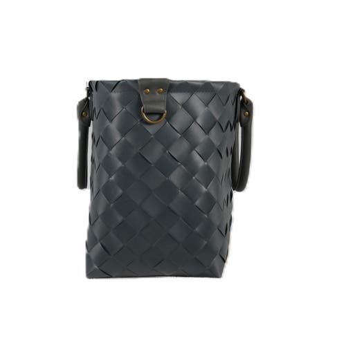 Handed By Saint Tropez Recycled Plastic Weekender Bag In Dark Grey