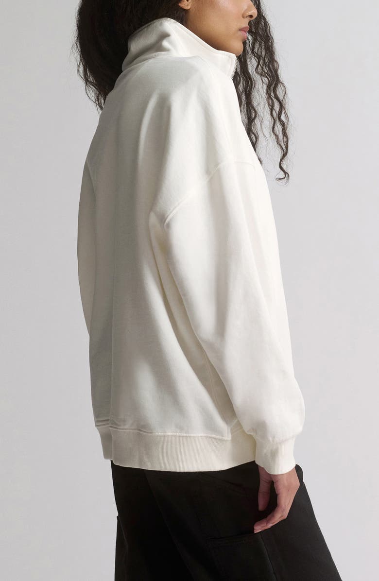 Brooklyn Industries Half Zip Sweatshirt, Alternate, color, Antique White