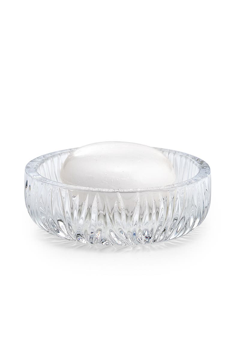 Cascata Soap Dish, Main, color, CLEAR