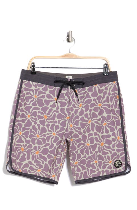 OG Print Scallop Swim Trunks