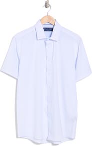 DYLAN PARK Slim Fit Perfect Stretch Long Sleeve Button Down Shirt
