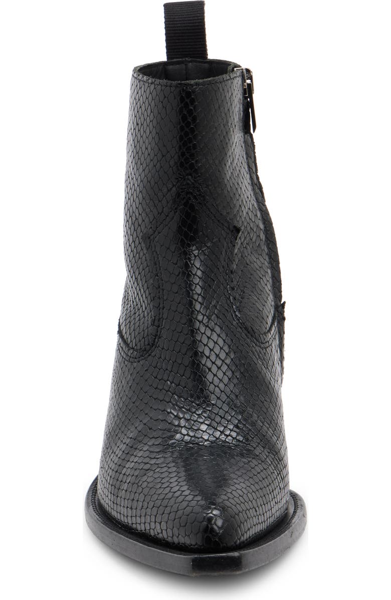 Golden Goose Debbie Snake Embossed Pointed Toe Bootie, Alternate, color,