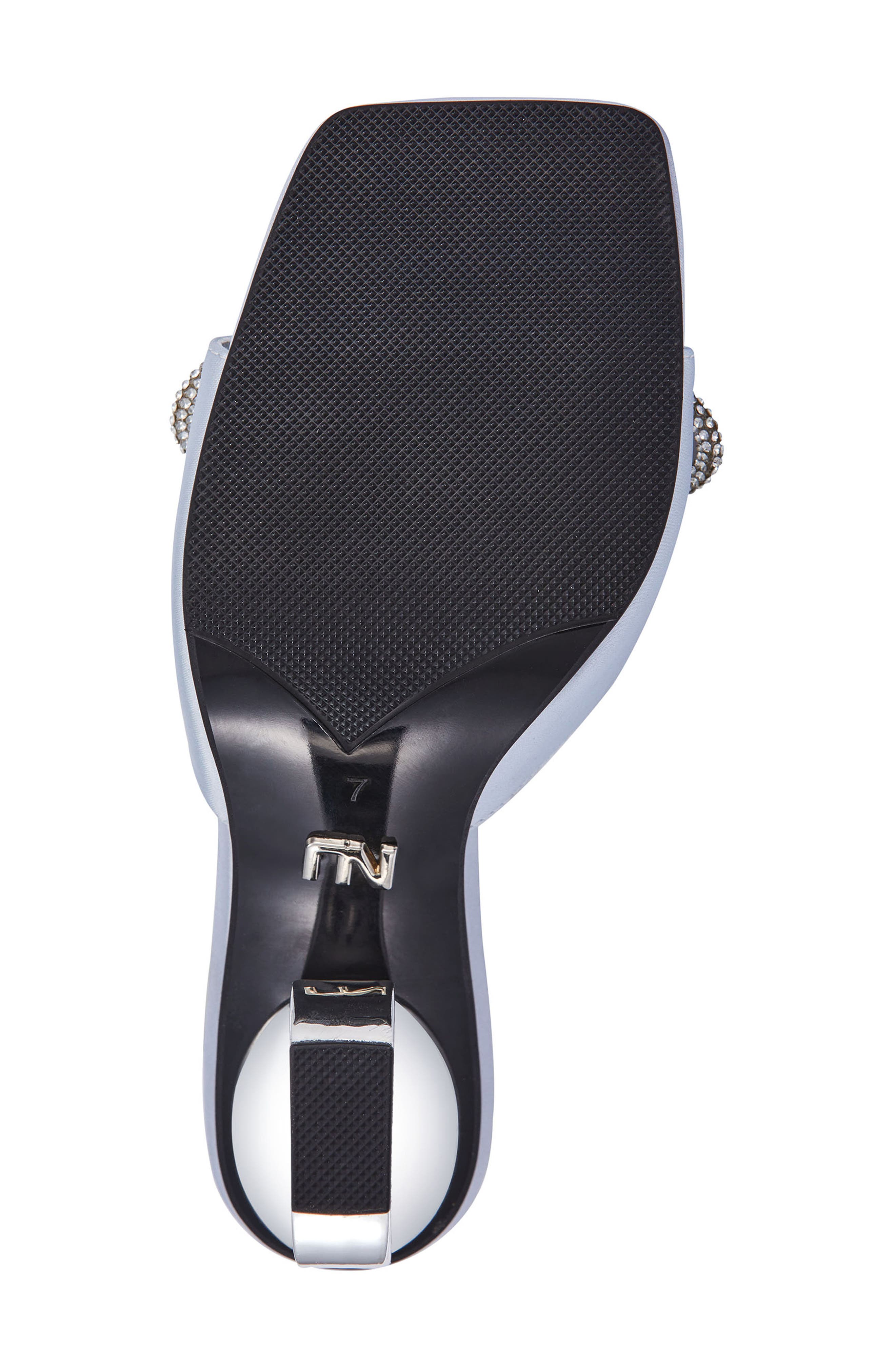 Regal Bow Slide Sandal, Alternate, color, SILVER
