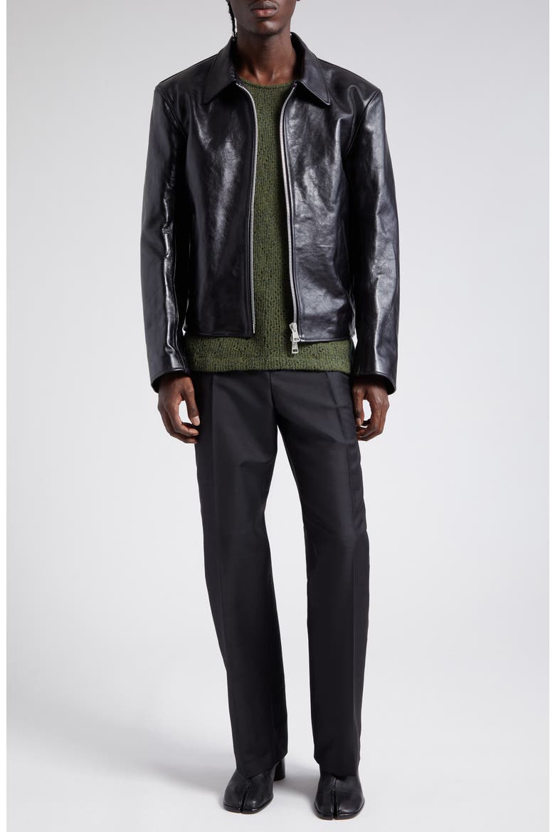 Boxy Mini Leather Jacket (Men) | Nordstrom