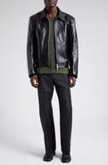OUR LEGACY Boxy Mini Leather Jacket