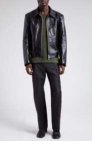 OUR LEGACY Boxy Mini Leather Jacket