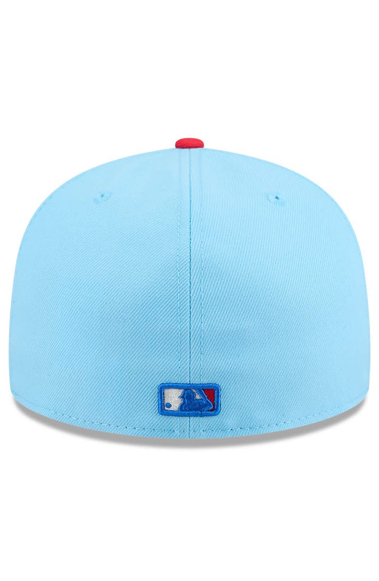 New Era Men's New Era Light Blue/Red Miami Marlins 2025 Fourth of July 59FIFTY Fitted Hat, Alternate, color, Light Blue