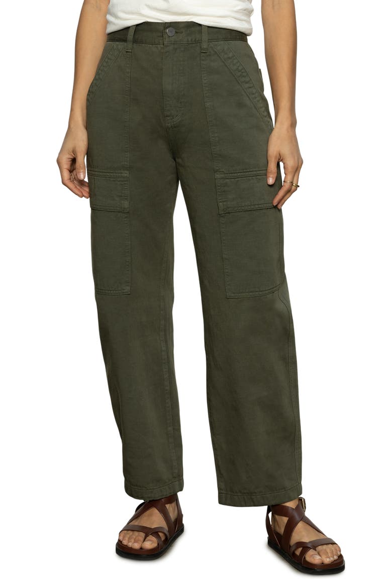 Cotton Utility Pants, Main, color, KALAMATA