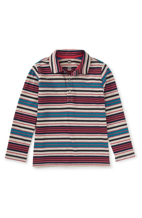 Long Sleeve Striped Polo (Baby)