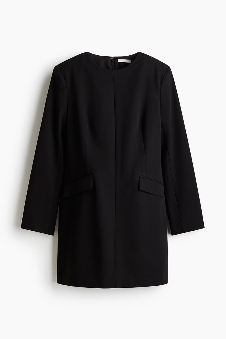 Short Dress, Alternate, color, Black