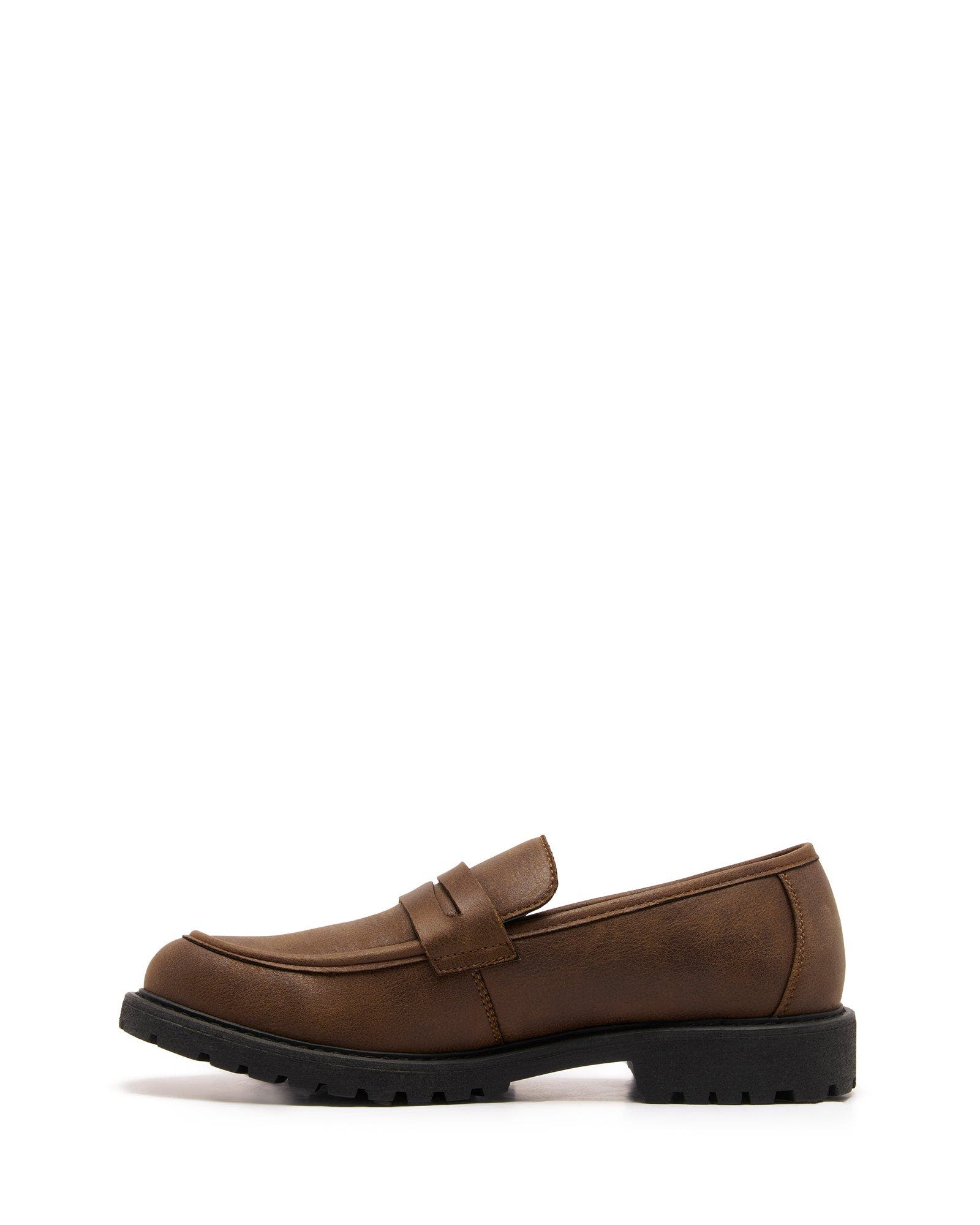 Croydon Loafer, Alternate, color, CHOCOLATE PU