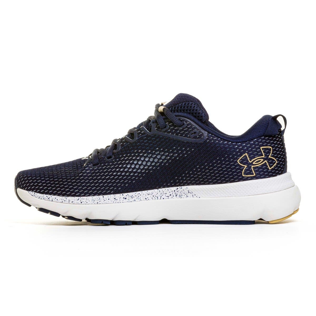 Under Armour Navy Navy Midshipmen Infinite 5 Running Shoes, Alternate, color, 