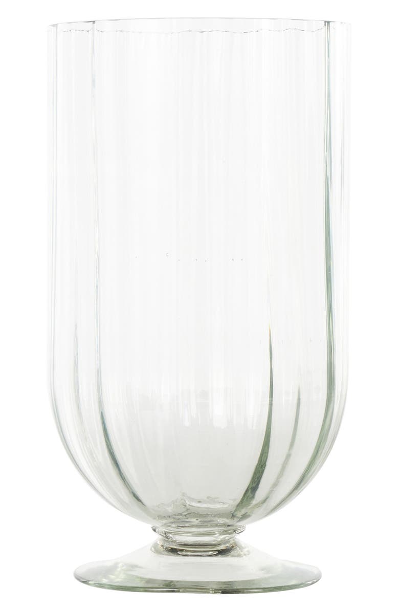 GINGER BIRCH STUDIO Glass Candleholder, Alternate, color, Clear