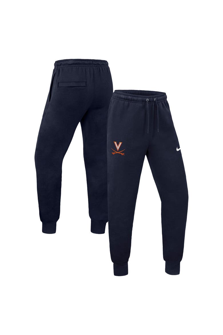 Men's Nike Navy Virginia Cavaliers Club Fleece Joggers, Main, color, Navy