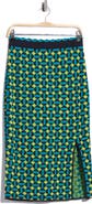 DVF Lyla Geometric Jacquard Midi Skirt