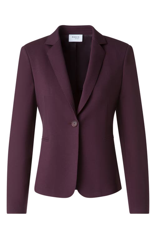 Akris Punto Single-button Viscose Jersey Jacket In Purple