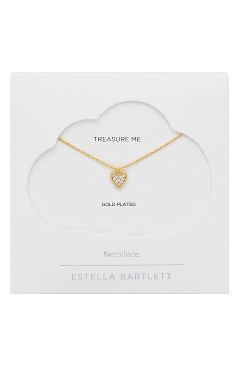 Pavé Mini Heart Pendant Necklace