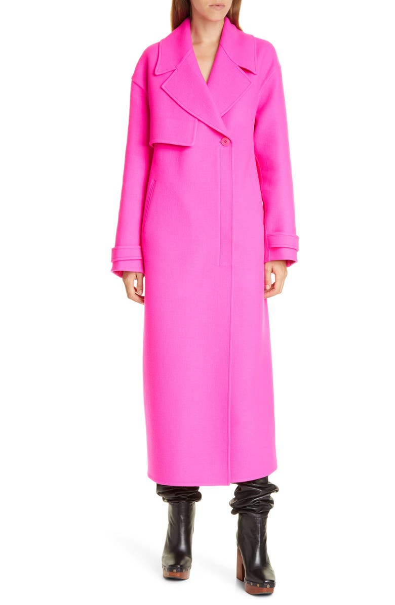 Jacquemus Le Manteau Sabe Long Trench Coat, Main, color, 