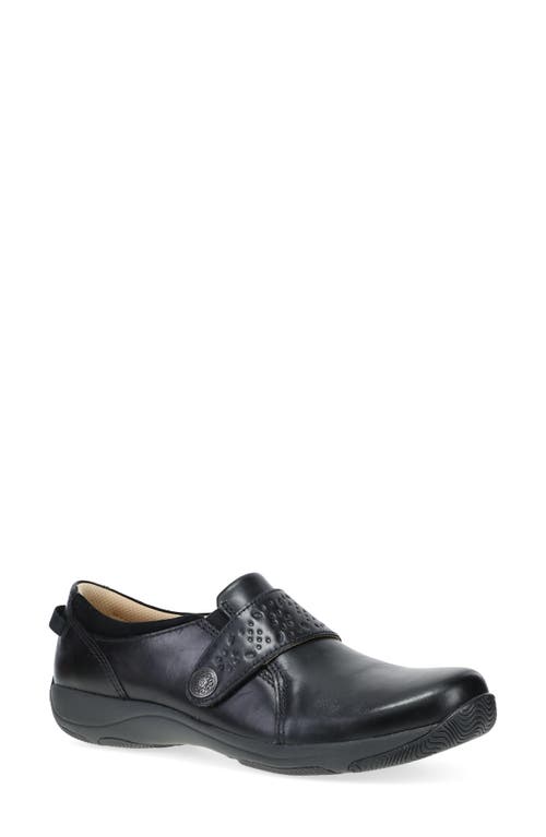 Dansko Sallie Clog - Wide Width Available in Black Waxy Burnished 
