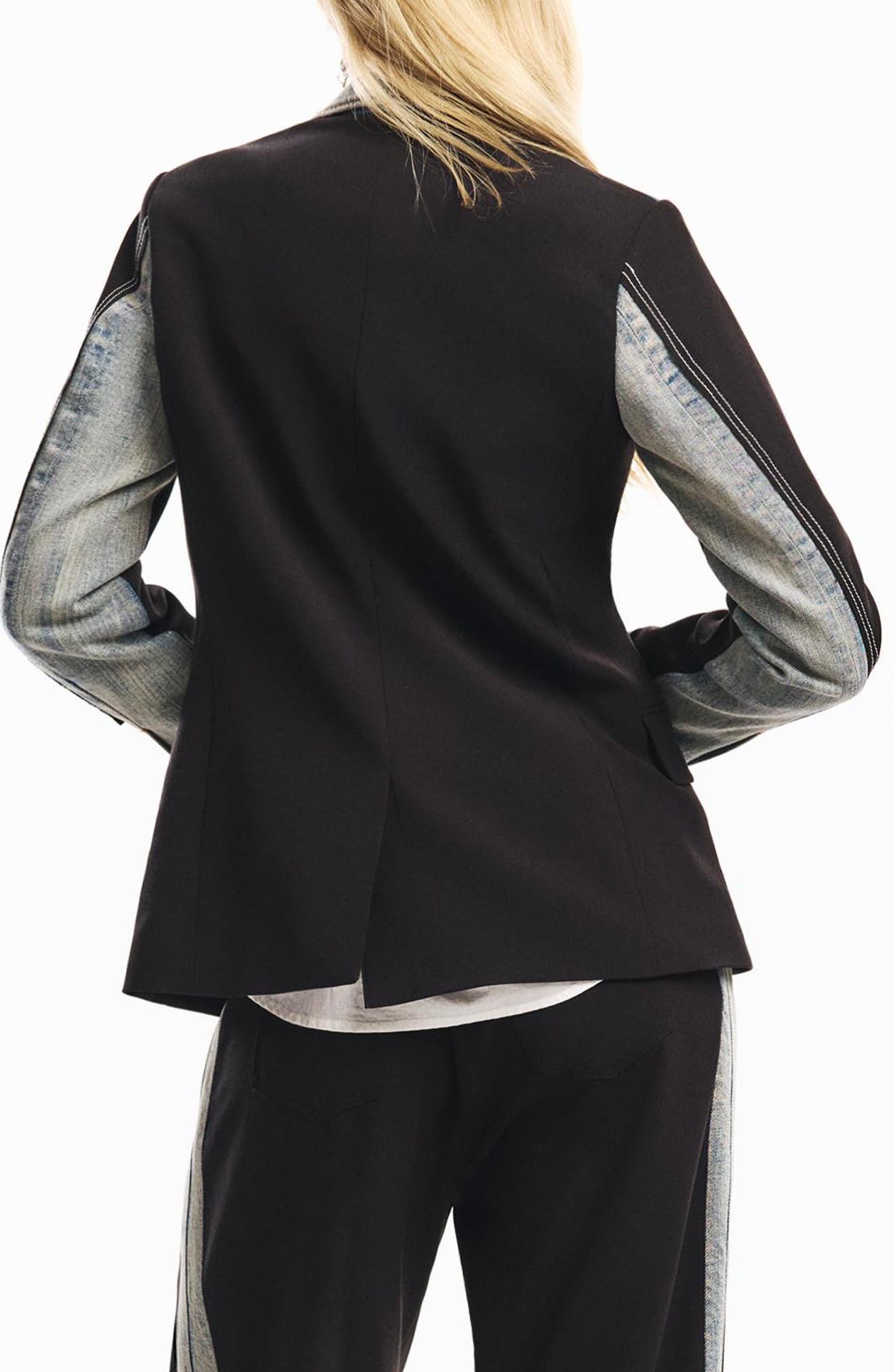 Mixed Media Blazer - image 2