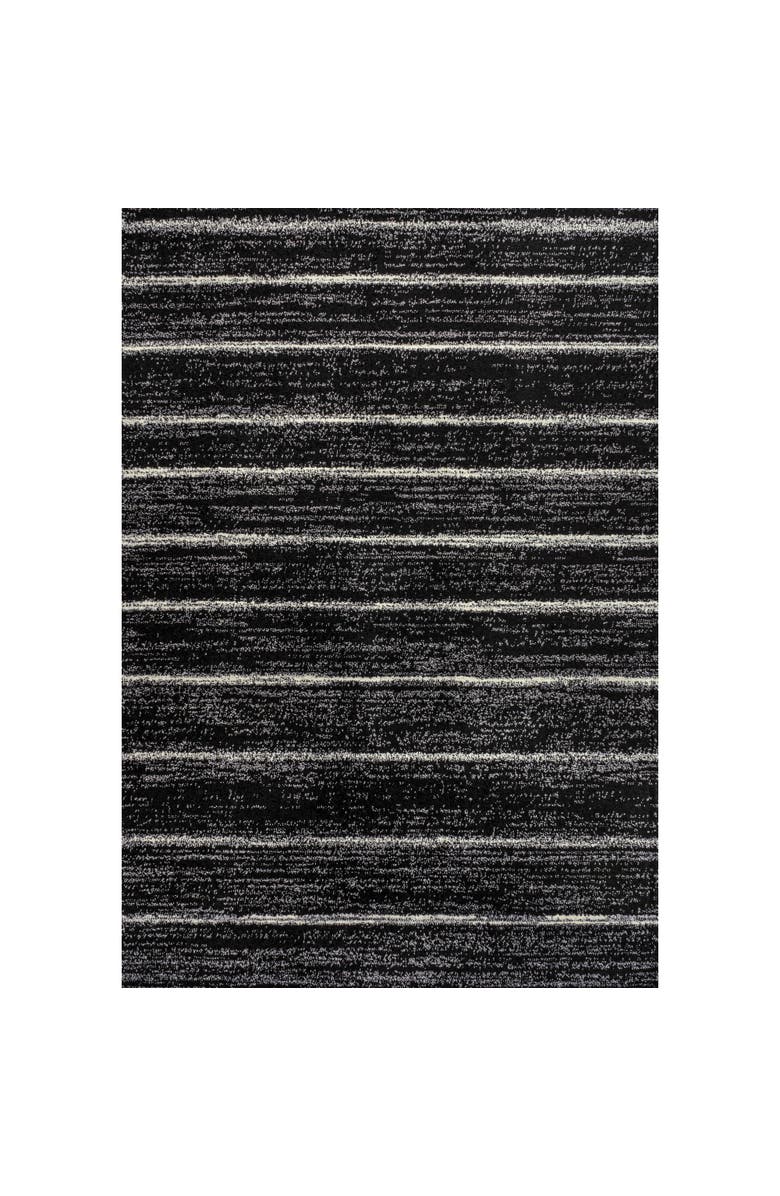 JONATHAN Y Williamsburg Minimalist Stripe Area Rug, Main, color, Black/Cream