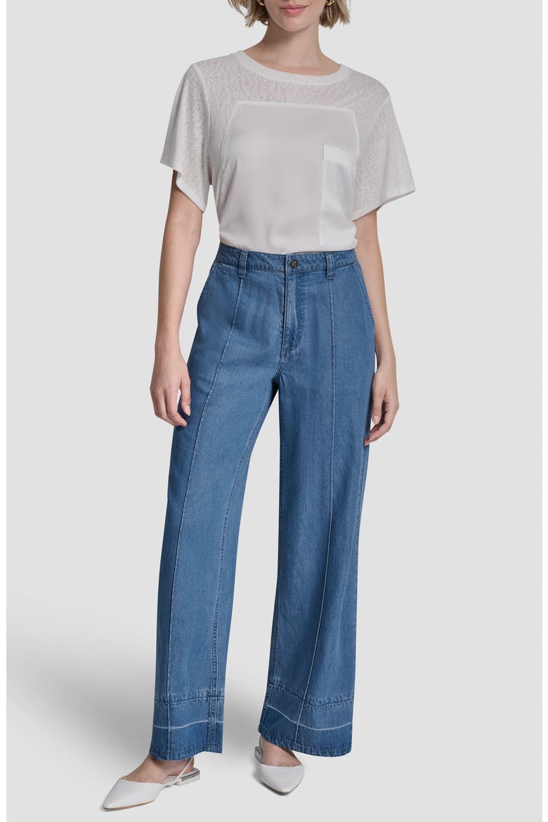 Front Seam Straight Leg Jeans, Alternate, color, LIBERTY SKY WASH