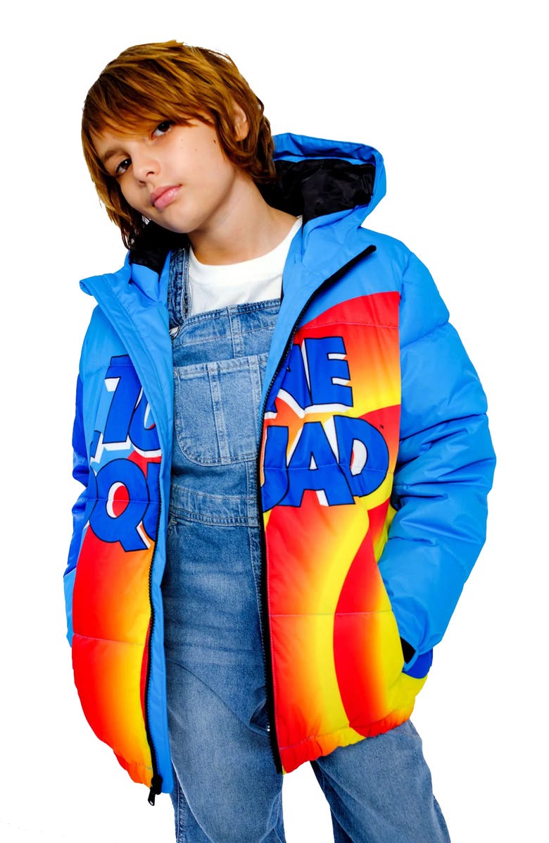 Members Only Boy's Tune Squad Puffer Jacket, Alternate, color, Blue