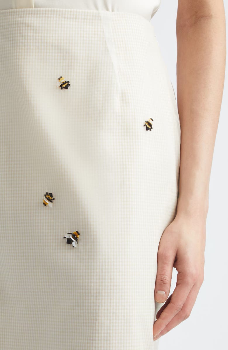 BERNADETTE Roxane Embroidered Skirt, Alternate, color, Bees Embroidery
