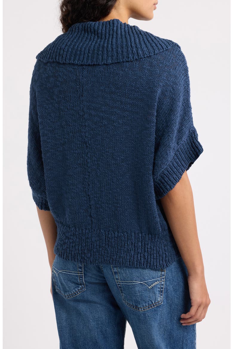 Batwing Peacoat Cardigan, Alternate, color, NAVY