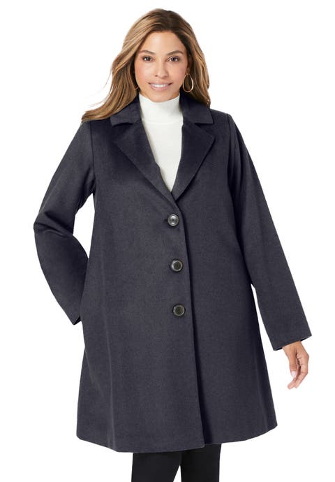 Wool Swing Coat (Plus)