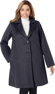 Jessica London Wool Swing Coat