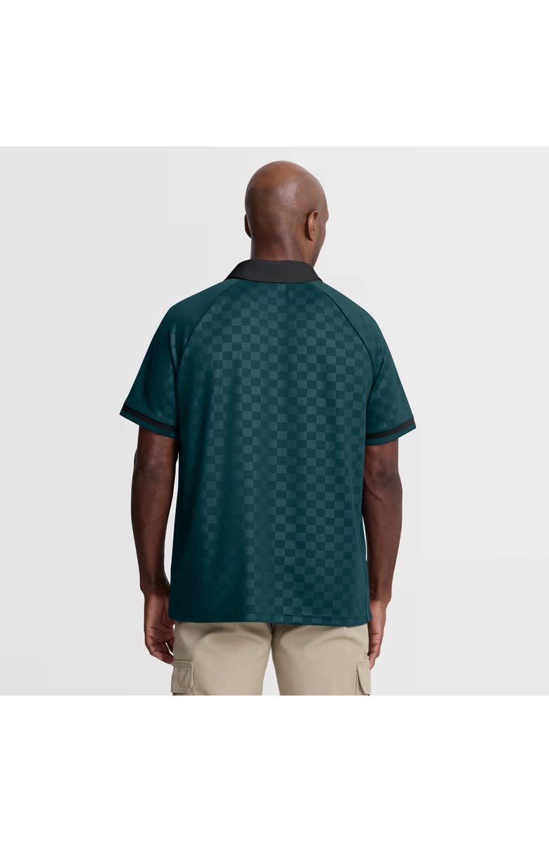 FANATICS Men's Fanatics Midnight Green/Black Philadelphia Eagles Homerun Raglan V-Neck Polo, Alternate, color, Green