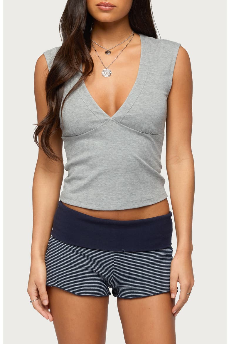 Balentina Crop Tank, Main, color, GRAY-MELANGE