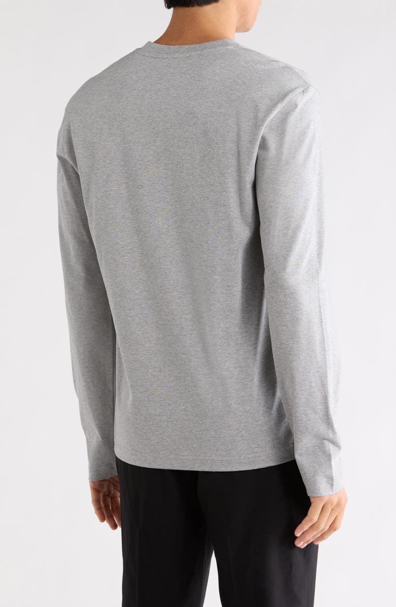 Off-White Off Stamp Skate Long Sleeve T-Shirt, Alternate, color, Light Grey Melange-Black