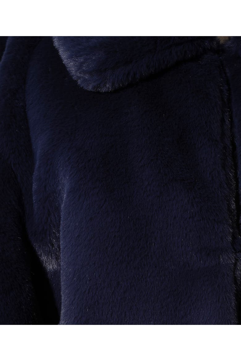 Blair Sheared Mink Faux Fur Jacket, Alternate, color, Denim Blue