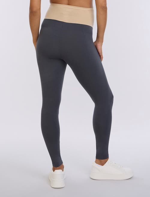 Motherhood Maternity Essential Stretch Secret Fit Over The Belly Maternity Leggings In Gray