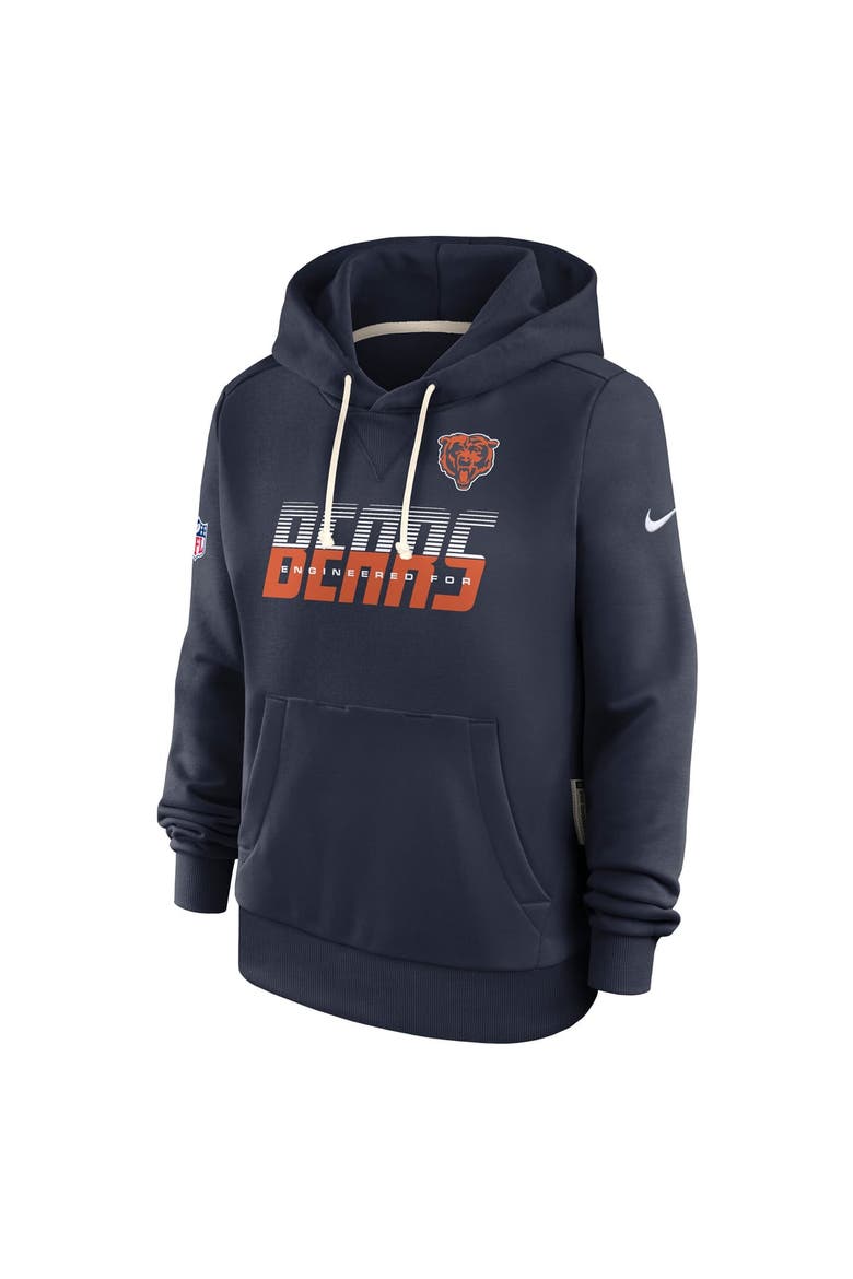 Women's Nike Navy Chicago Bears Sideline Standard Issue Dri-FIT Hoodie, Alternate, color, Navy