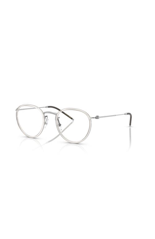 Oliver Peoples 47mm Phantos Optical Glasses In Silver