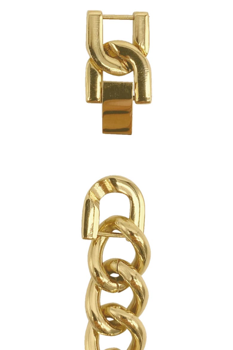 Chain Bracelet Watch, 19mm x 25.4mm, Alternate, color, GOLD