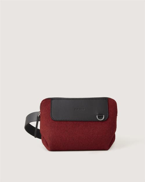 Graf & Lantz Graf Lantz Bedford Merino Wool Belt Bag In Red