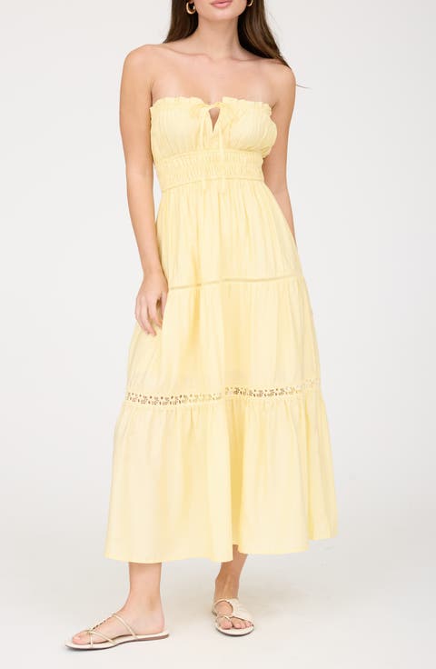Strapless Midi Dress