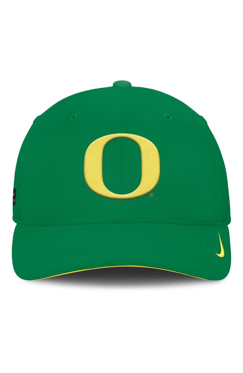 Nike Men's Nike Green Oregon Ducks 2025 On-Field Gameday Performance Flex Hat, Alternate, color,