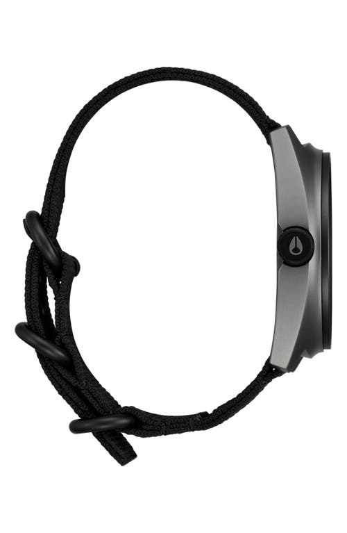 Nixon Clutch Webbing Strap Watch, 42mm In Black
