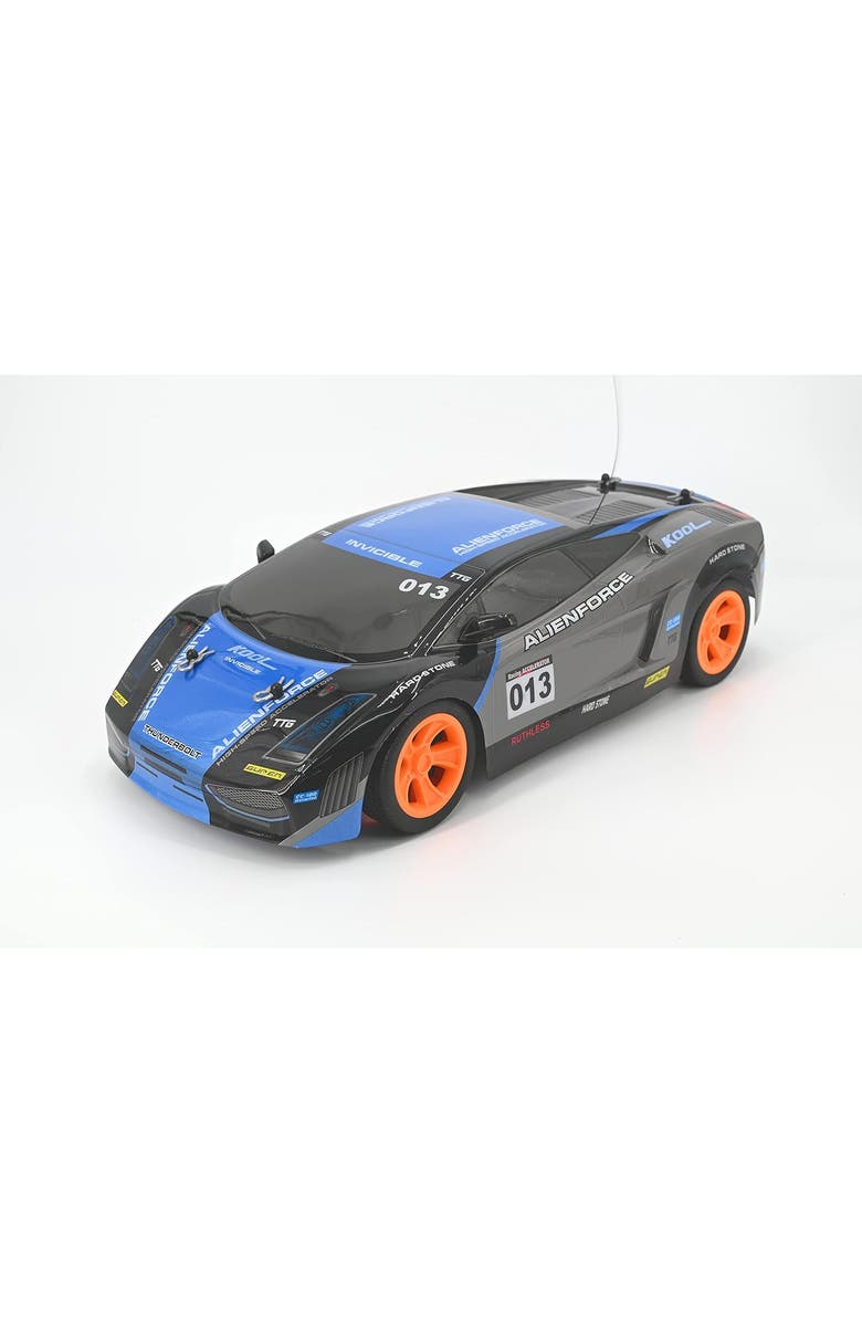Rev-Volt Racing Car RC, Blue Design, Main, color, Multicolored