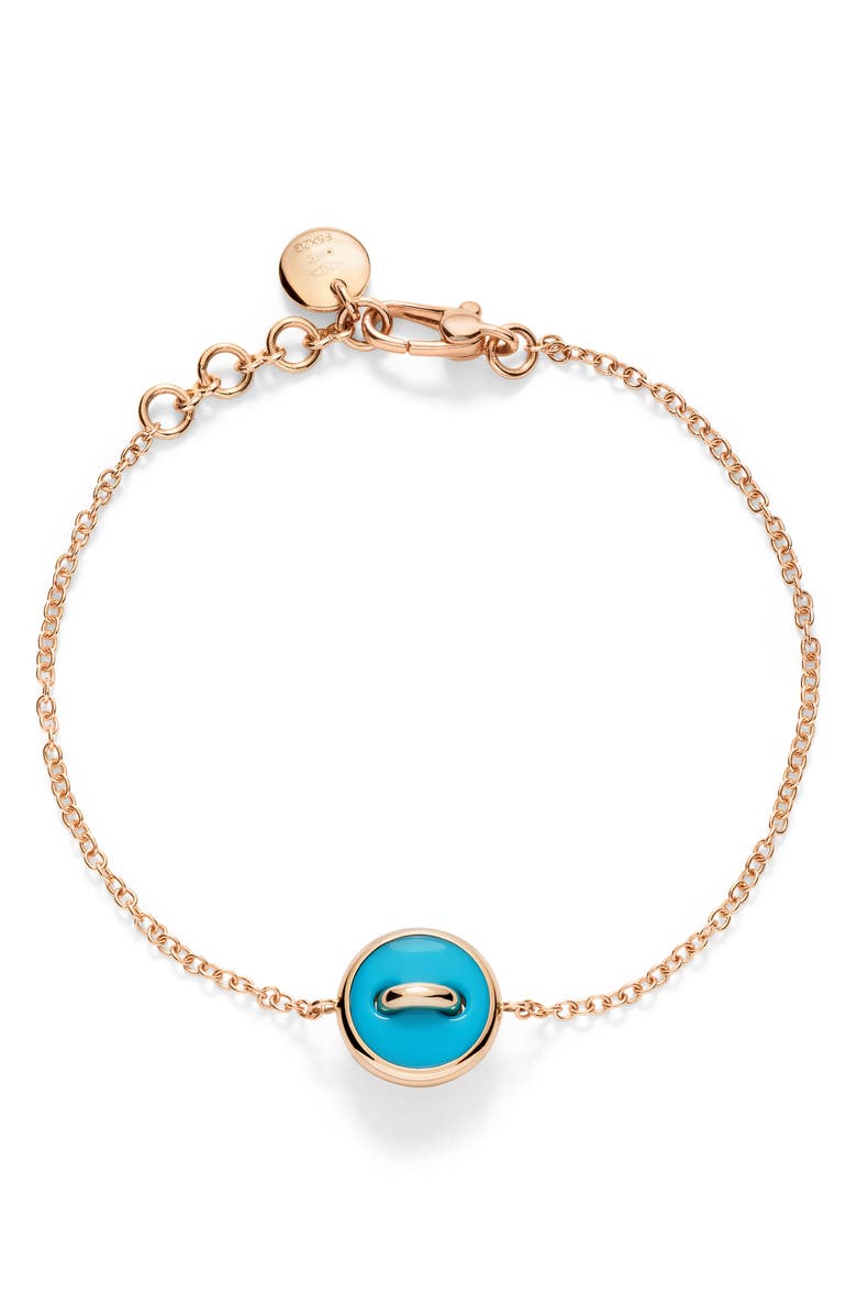 Pomellato Pom Pom Dot Reversible Bracelet, Alternate, color, Turquoise