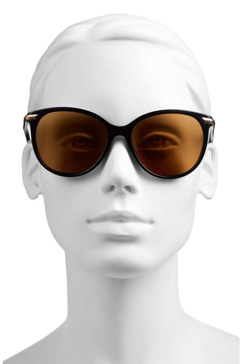 58mm Sunglasses, Alternate, color, BLACK