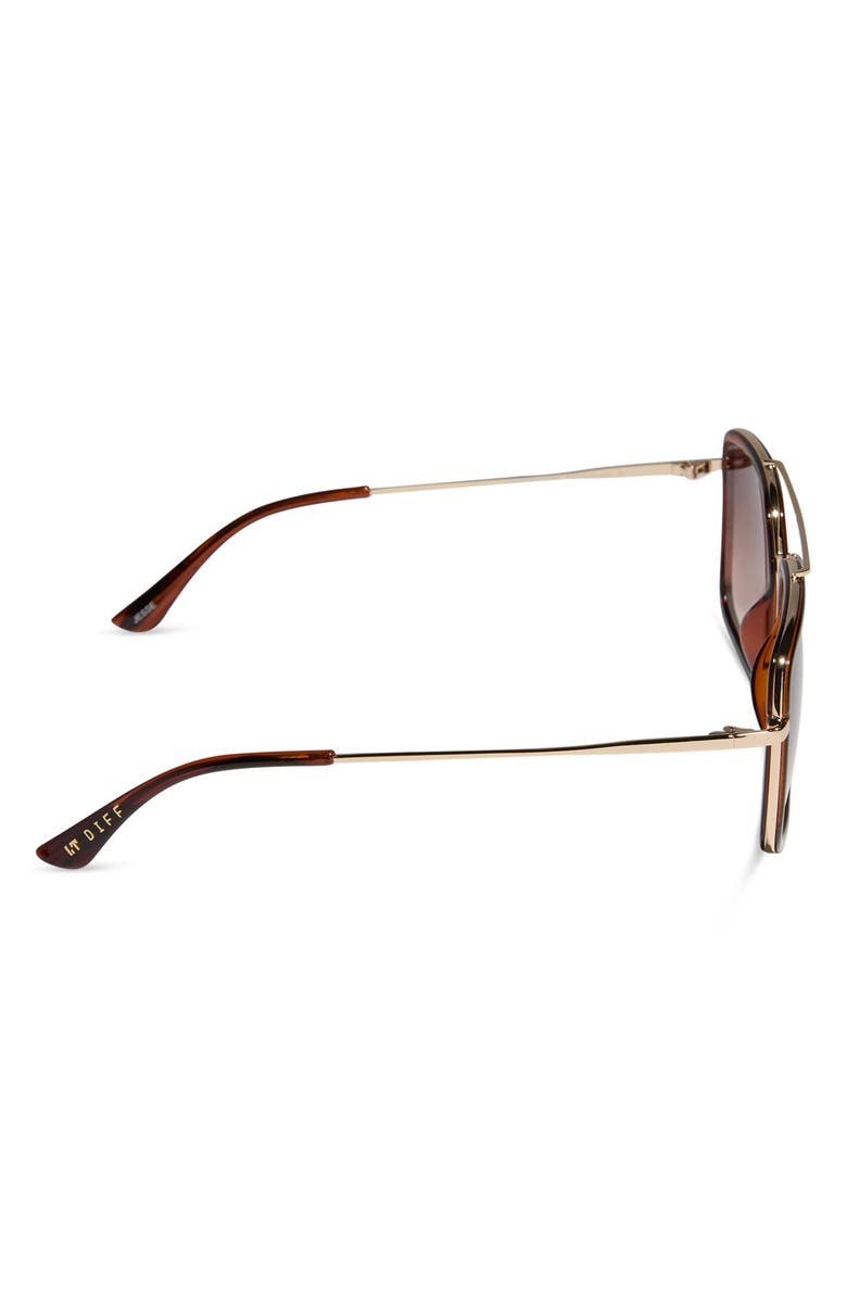DIFF Jesse Navigator Sunglasses, Alternate, color, Mahogany Tort