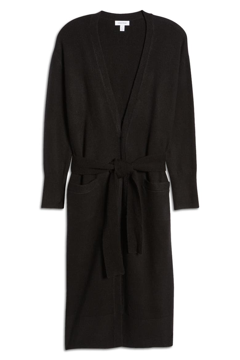 Open Cardigan, Alternate, color, BLACK