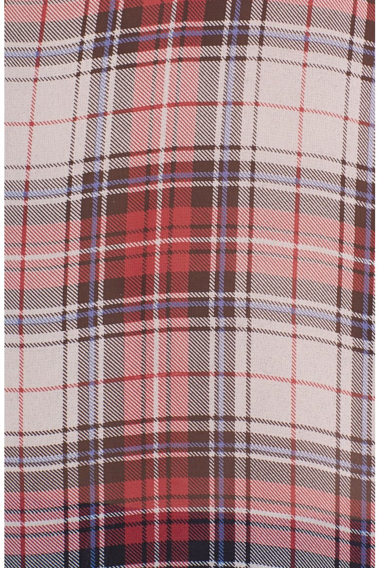 ASTR Contrast Trim Chiffon Tank, Alternate, color, RED PLAID